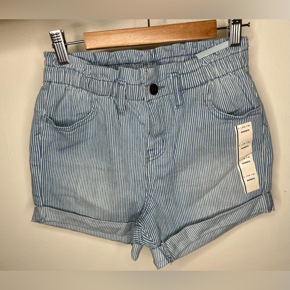Brand New-Cat & Jack Super Stretch Blue Stripe Shorts